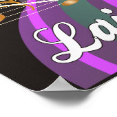 Mardi Gras Masker The Queen II Poster (Hoek)