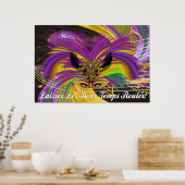 Mardi Gras Masker The Queen II Poster (Keuken)