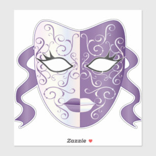 Mardi Gras Masker Thunder_Cove Sticker