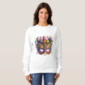 Mardi Gras-masker  Trui (Voorkant volledig)