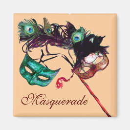MARDI GRAS MASKERADE FEEST MAGNEET