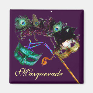 MARDI GRAS MASKERADE FEEST MAGNEET
