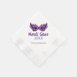 Mardi Gras Maskerade Feest Papieren Servetten