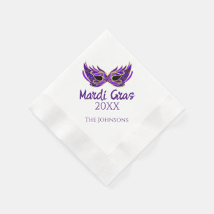 Mardi Gras Maskerade Feest Papieren Servetten
