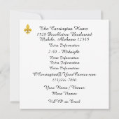 Mardi Gras Maskerade Feest Uitnodiging (Achterkant)