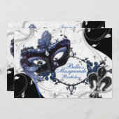 Mardi Gras Maskerade Feest Uitnodigingen (Voorkant / Achterkant)