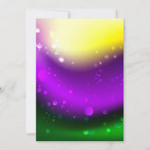 Mardi Gras Maskerade Feestje Kaart (Achterkant)