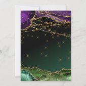 Mardi Gras Maskerade Feestje Kaart (Achterkant)