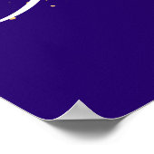 Mardi Gras Maskerade Masker | Paarse Poster (Hoek)