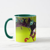 MARDI GRAS MASKERADES MASKERS Geel Topaas Edelstee Mok (Links)