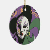 Mardi Gras maskerCake Keramisch Ornament (Rechts)
