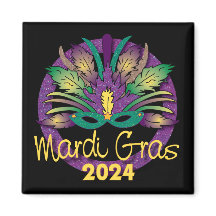 Mardi Gras Maskermagneet - 2024