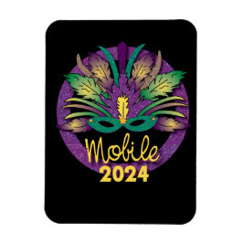 Mardi Gras Maskermagneet - 2024 - Mobiel Magneet