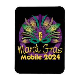 Mardi Gras Maskermagneet - 2024 - Mobiel Magneet