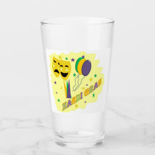 Mardi Gras maskerontwerp Kleurig Glas