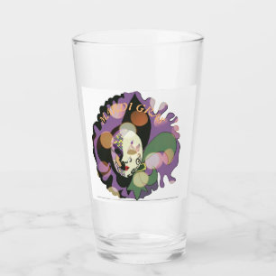 Mardi Gras maskerontwerp Kleurig Glas