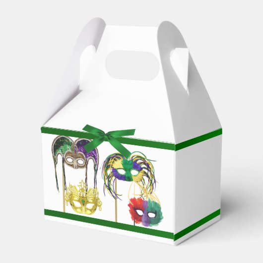 Mardi Gras Maskers 1 Bedankdoosjes (Achterkant)