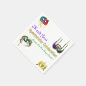 Mardi Gras Maskers 1 Servet (Hoek)