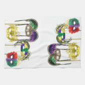 Mardi Gras Maskers 1 Theedoek (Horizontaal)