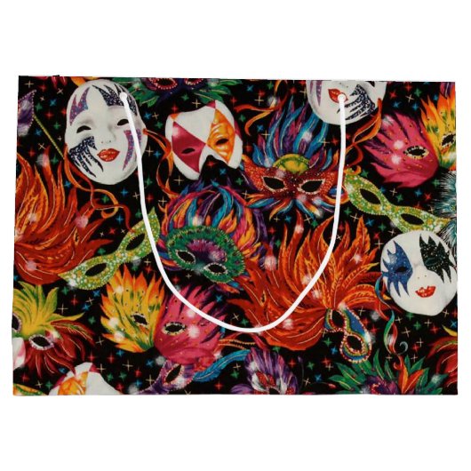 Mardi Gras Maskers 2 Groot Cadeauzakje (Achterkant)
