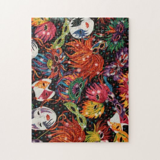 Mardi Gras Maskers 2 Legpuzzel (Verticaal)