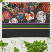 Mardi Gras Maskers 2 Theedoek (Gevouwen)