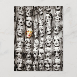 Mardi Gras Maskers Briefkaart
