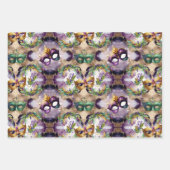 Mardi Gras Maskers Inpakpapier Vel (Voorkant)