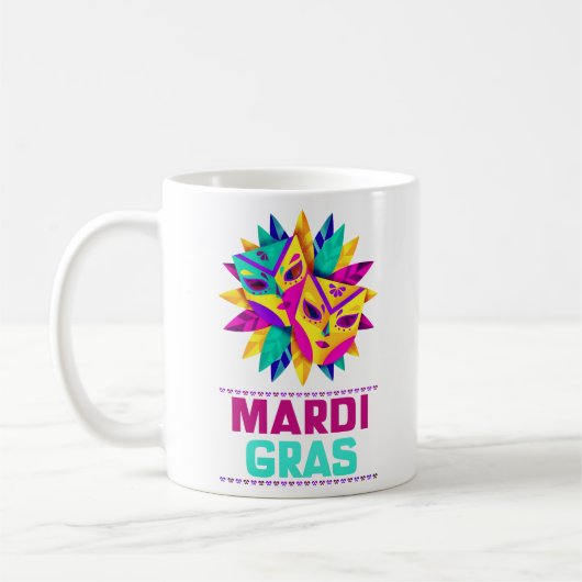 Mardi Gras-maskers Klassieke mok (Links)