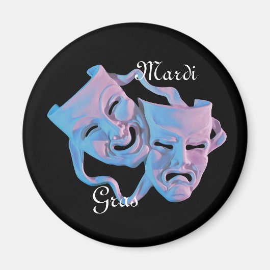Mardi Gras maskers magneet (Voorkant)