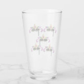 Mardi Gras maskers ontwerpen kleurig Glas (Achterkant)