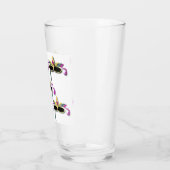 Mardi Gras maskers ontwerpen kleurig Glas (Links)