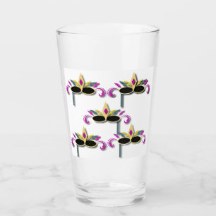 Mardi Gras maskers ontwerpen kleurig Glas
