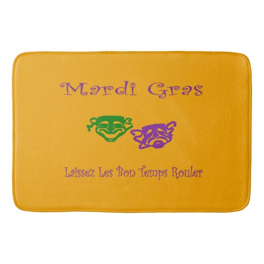 Mardi Gras Maskers Rouler Badmat (Voorkant)
