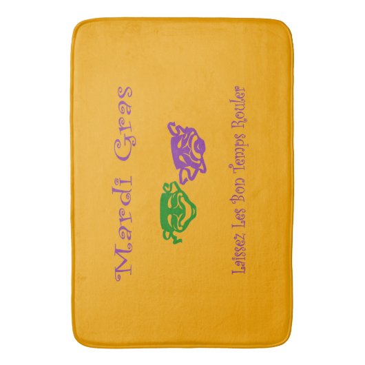 Mardi Gras Maskers Rouler Badmat (Voorkant Verticaal)