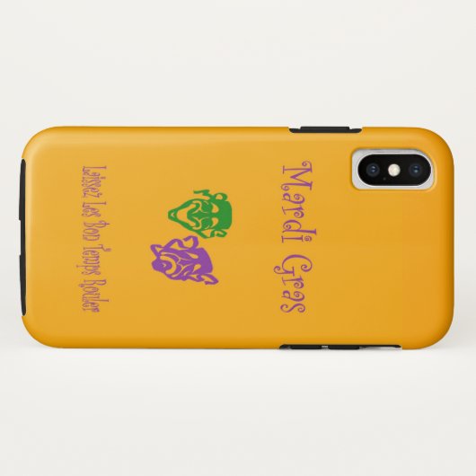 Mardi Gras Maskers Rouler Case-Mate iPhone Case (Achterkant (horizontaal))
