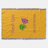 Mardi Gras Maskers Rouler Deken (Voorkant)