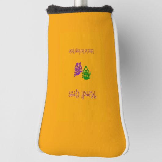 Mardi Gras Maskers Rouler Golfheadcover (Draai 90)