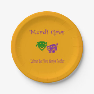 Mardi Gras Maskers Rouler Papieren Bordje