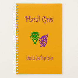 Mardi Gras Maskers Rouler Planner