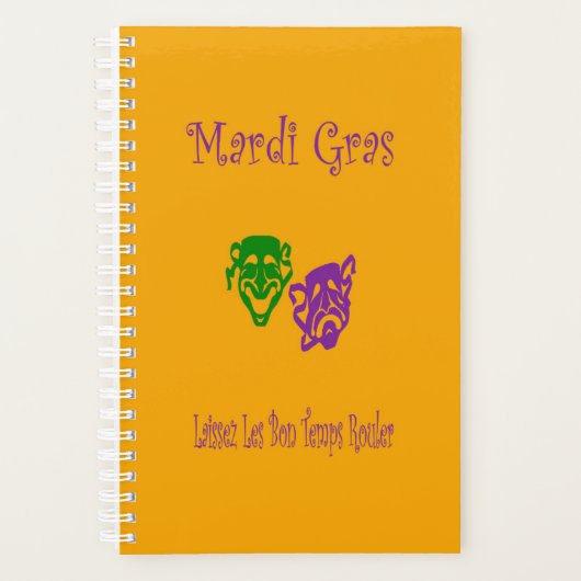 Mardi Gras Maskers Rouler Planner (Voorkant)