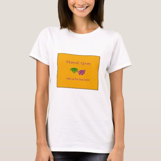 Mardi Gras Maskers Rouler T-shirt (Voorkant)