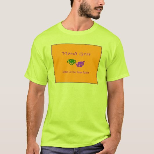 Mardi Gras Maskers Rouler T-shirt (Voorkant)