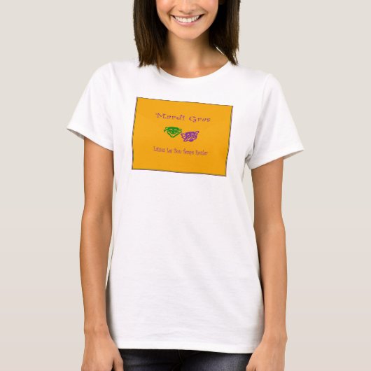 Mardi Gras Maskers Rouler T-shirt (Voorkant)