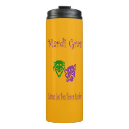 Mardi Gras Maskers Rouler Thermosbeker