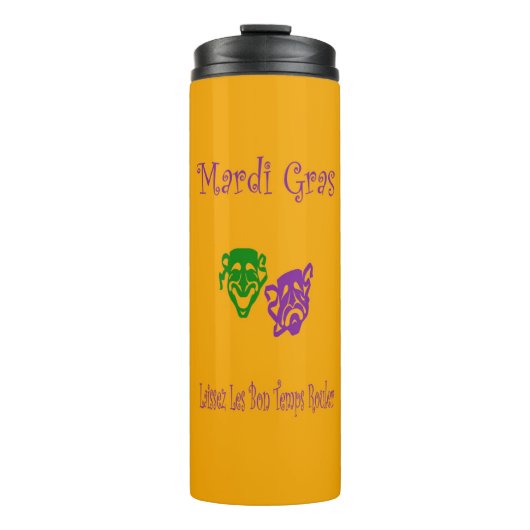 Mardi Gras Maskers Rouler Thermosbeker (Voorkant)