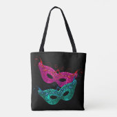 Mardi Gras Maskers Tote Bag (Achterkant)