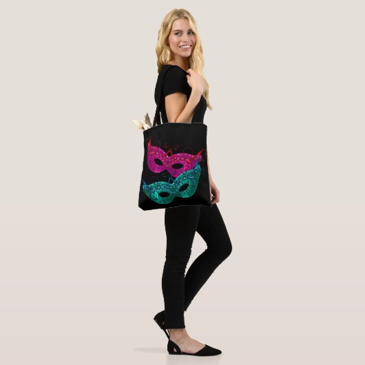 Mardi Gras Maskers Tote Bag (Op model)