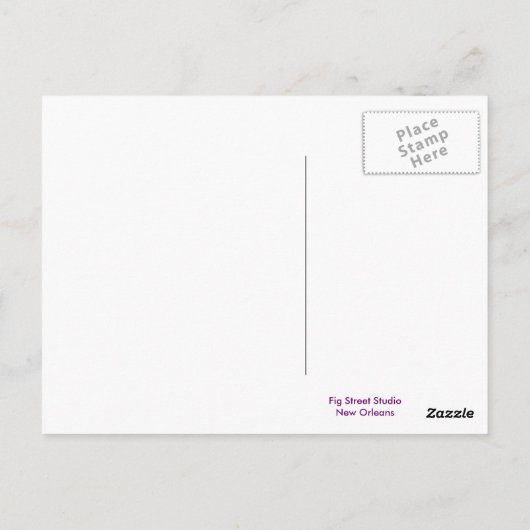 Mardi Gras Masking Briefkaart (Achterkant)