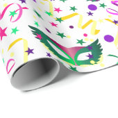 Mardi Gras Masks Cadeaupapier (Rol Hoek)